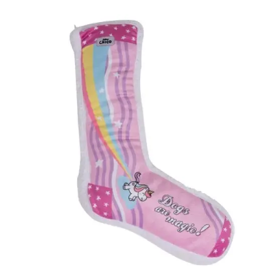 American Pet Supplies Squeaking Comfort Plush Dog Toy Stocking Style Sock Combo (Unicorn and Squirrel) image {1}