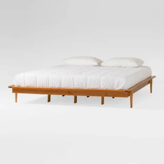 Boho Solid Wood King Platform Bed - Saracina Home image {14}