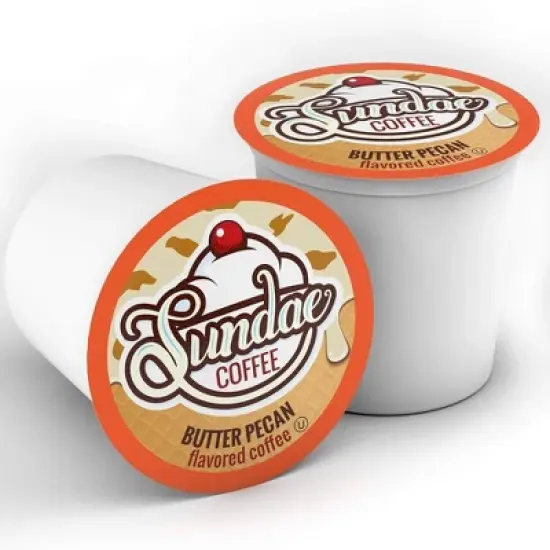 Sundae Ice Cream Flavored Coffee Pods, for 2.0 Keurig, Butter Pecan,48 Count image {5}
