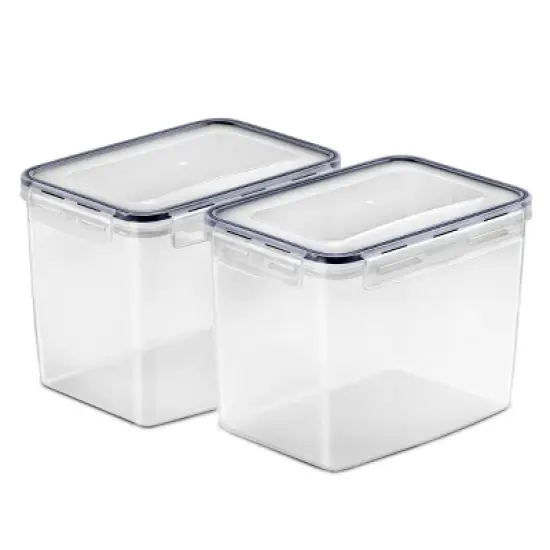 Sorbus 2 Pack (121oz/15cups) Airtight Food Storage Containers - Four-Way Snap Lids Keeps Food Fresh - Store Cereal, Pasta, Flour and more image {5}