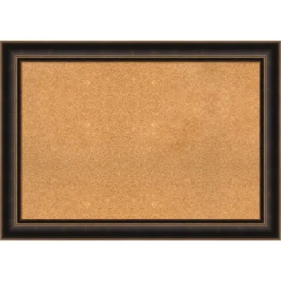 42"x30" Villa Wood Frame Natural Cork Board Oil Rubbed Bronze - Amanti Art: Wall Mount, Custom Crafted, Home & Office Decor image {10}