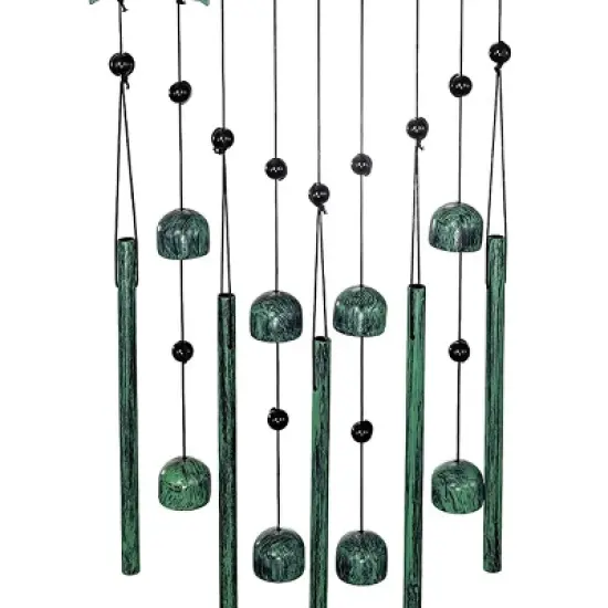 Dawhud Direct 28.5" H Dolphin Wind Chimes image {2}