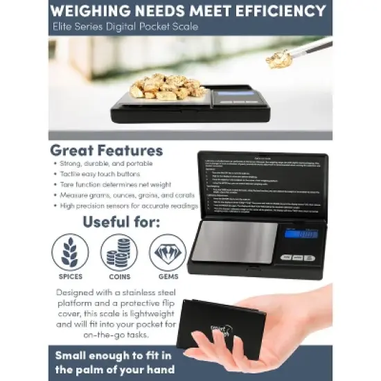 Smart Weigh Digital Pocket Gram Scale - 100g image {4}