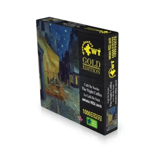 Wuundentoy Gold Edition: The Cafe Terrace at Night Jigsaw Puzzle - 1000pc image {2}