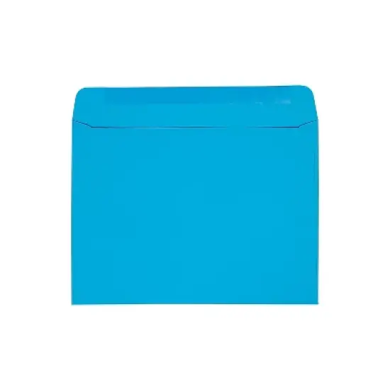 JAM Paper 9 x 12 Booklet Colored Envelopes Blue Recycled Bulk 500/Box (5156774d) 5156774D image {1}