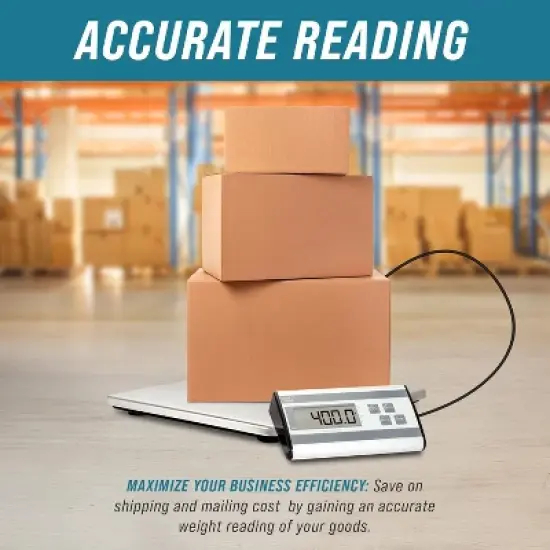 Smart Weigh  Shipping Scale Digital Heavy Duty Platform 440lbs image {4}