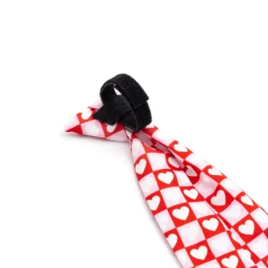 The Worthy Dog Colorblock Hearts Neck Tie Accessory image {1}