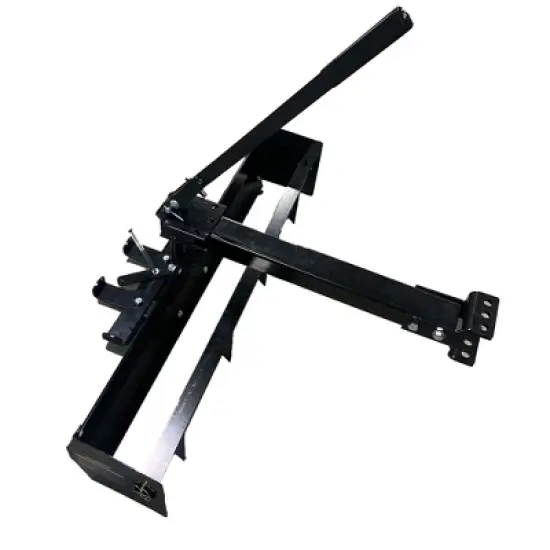 Field Tuff 38 Inch Sleeve Tow Behind Scraper, Durable Black Steel Construction for Garden and Yard Work, Essential Attachment for Landscaping, Black image {5}