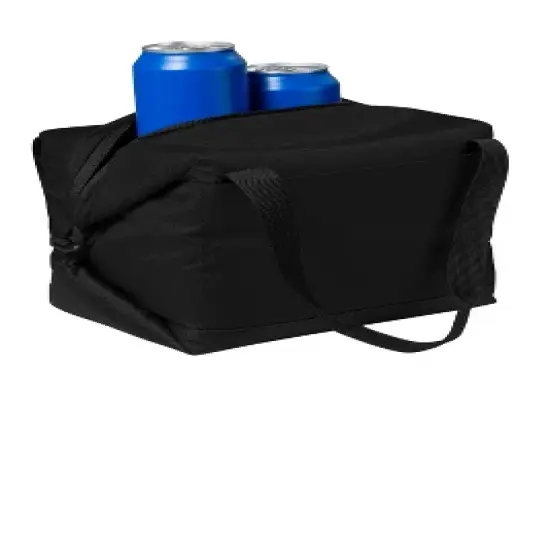 Port Authority Small 6-Can Collapsible Cooler with Top Handle image {1}