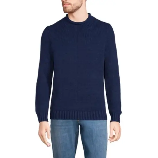 Lands' End Men's Cotton Drifter Rollneck Sweater image {5}