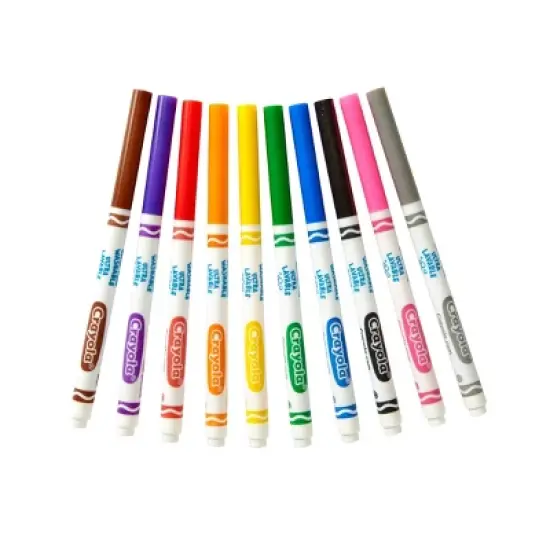 Crayola 10ct Ultra-Clean Washable Markers Fine Line Classic Colors image {3}