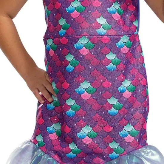 Toddler Gabby's Dollhouse Mercat Halloween Costume Dress with Headpiece 3-4T image {4}