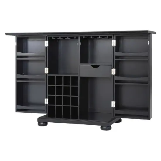 Crosley Alexandria Expandable Bar - Black image {1}