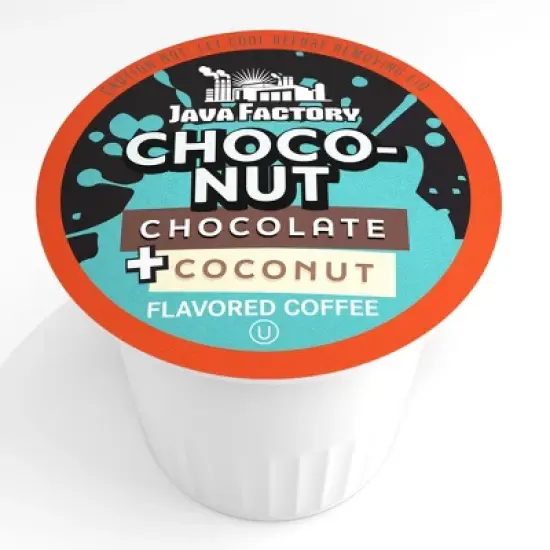 Java Factory Flavored Coffee Pods,Keurig 2.0,Choconut -Chocolate & Coconut,40 Ct image {2}