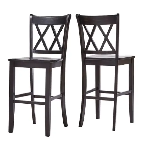 Set of 2 29" South Hill Double X Back Barstools - Inspire Q image {10}