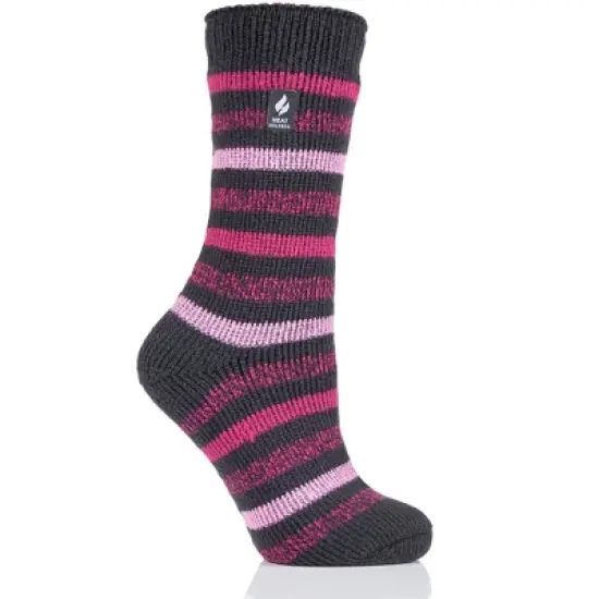 Women's Rosebud Multi Twist Stripe Crew Socks image {4}