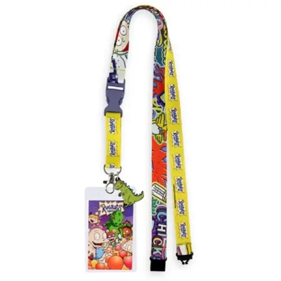 Nickelodeon Rugrats Lanyard Breakaway Strap with Clear ID Badge Holder Keychain Multicolored image {5}