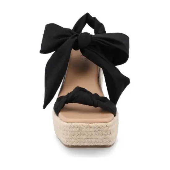 Journee Collection Womens Surria Tru Comfort Foam Espadrille Platform Wedge Sandals image {5}