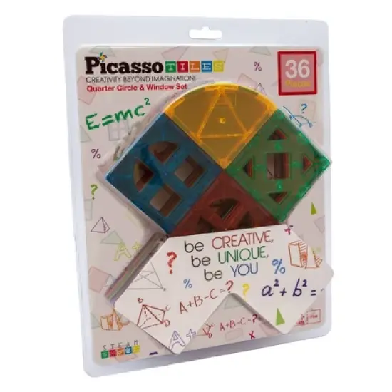 Picasso Tiles Magnetic Tile 36pc Building Set image {6}