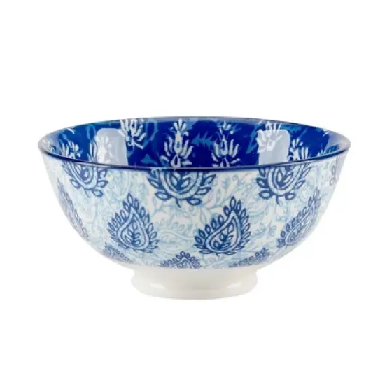 Certified International Set of 6 13pc Carnival All Purpose Bowls Blue image {2}