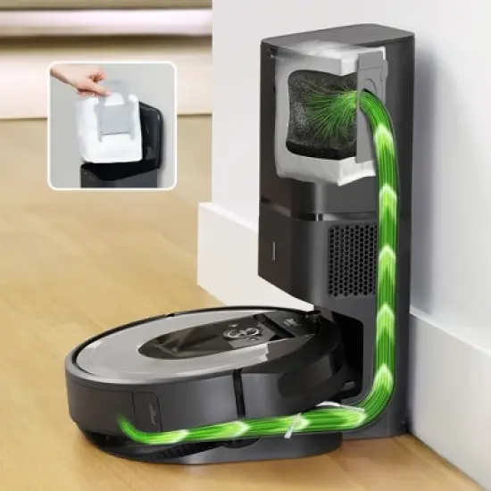 iRobot Roomba i6+ Wi-Fi Connected Robot Vacuum with Automatic Dirt Disposal image {1}