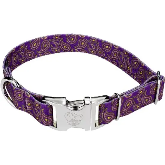 Country Brook Petz Premium Purple Paisley Dog Collar image {5}