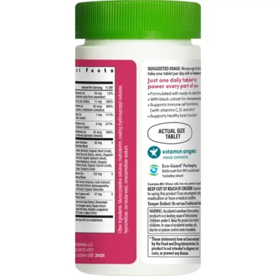 Rainbow Light Women's One 50+ Multivitamin 120ct image {4}