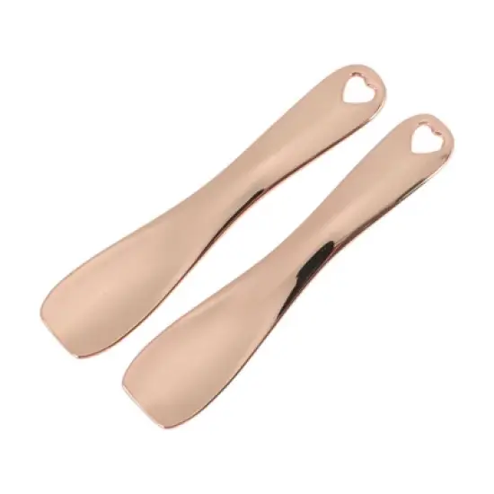 Unique Bargains Flat Mini Makeup Cosmetic Spoon 2 Pcs image {7}