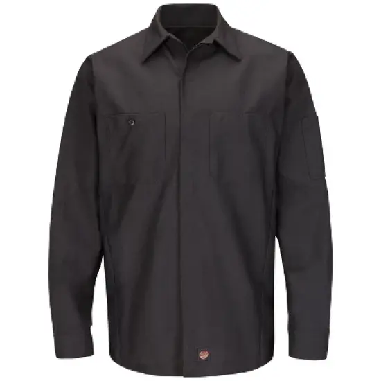 Red Kap&reg; Men's Long Sleeve Solid Crew Shirt image {1}