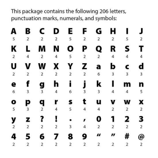 Creative Teaching Press&reg; Core Decor Loop-de-Loop Designer Letters, 206 Pieces image {1}