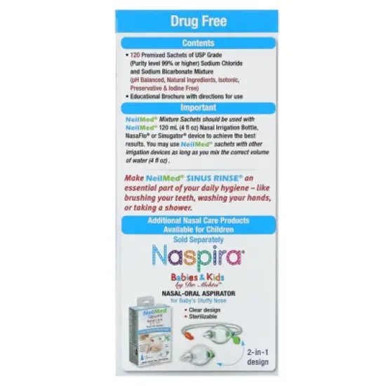 Neil Med Sinus Rinse Pediatric Packets, Premixed 120/box image {1}