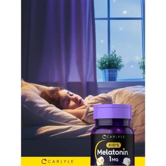 Carlyle Kid's Melatonin 1mg | 120 Chewable Tablets image {6}