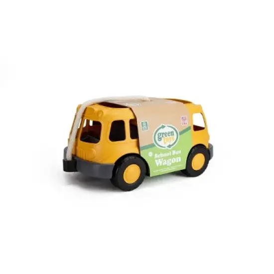 Green Toys Pull n' Play School Bus Wagon image {1}