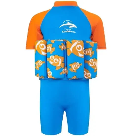 Konfidence Learn to Swim Floatsuit in Clownfish image {6}