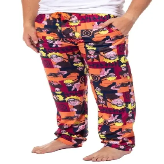 Naruto Shippuden Men's Allover Character Adult Lounge Pajama Pants image {4}