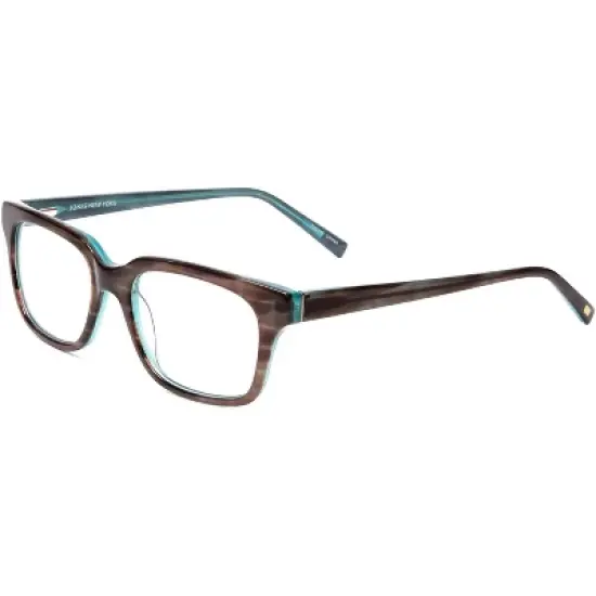 Jones NY J753 Unisex Designer Reading Glasses in Brown Marble Crystal Blue 52 mm image {5}