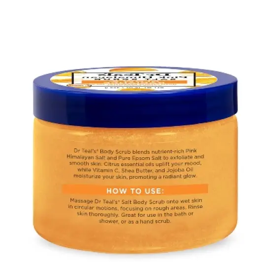 Dr Teal's Glow & Radiance Vitamin C Citrus Salt Scrub - 16oz image {1}