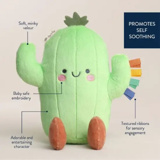Itzy Ritzy Sweetie Snuggles Plush Stuffed Animal - Cactus image {3}