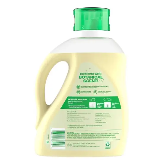 Gain Botanicals Plant Based White Tea & Lavender HE Compatible Liquid Laundry Detergent - 113 fl oz image {2}
