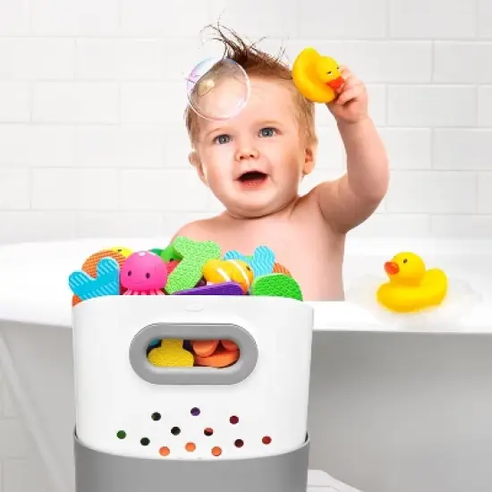 OXO Tot Stand Up Bath Toy Bin image {3}