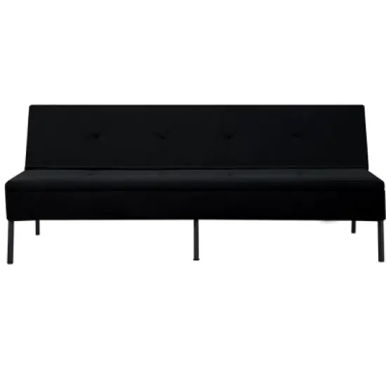 DOMETOUR  Convertible Futon Sofa Bed, Adjustable Back Upholstered Sleeper for Living Room Bedroom Furniture image {2}