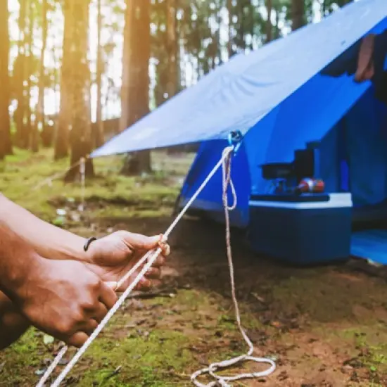 Unique Bargains Aluminum Rope Tensioner Tent Cord Adjuster for Outdoor Camping Travel image {5}