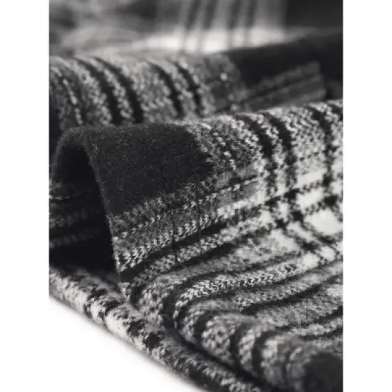 Agnes Orinda Women's Plus Size Plaid 3/4 Sleeves Work Office Blazers Jacket Suits image {4}