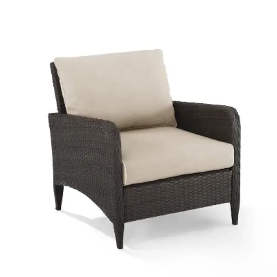 Kiawah Outdoor Wicker Arm Chair - Crosley image {10}