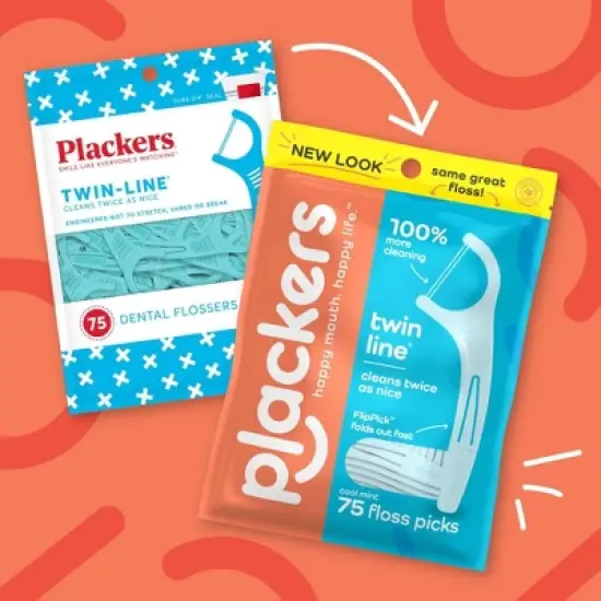 Plackers Twinline Dental Floss Picks - 150ct image {2}