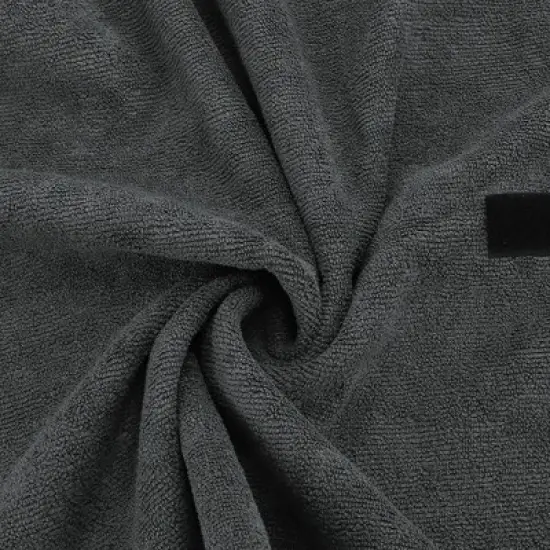 Unique Bargains Dog Bathrobe Pet Towel with Magic Tapes Large Gray image {2}