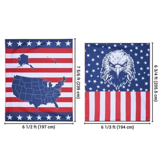 Yescom 6.5x7.8 Ft Carside Awning Replacement Fabric with Side Wall Roof Rack Overland Multicolor image {8}