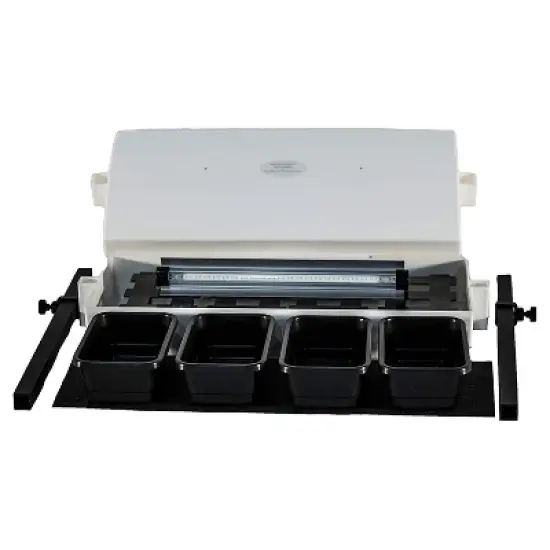 SunBlaster SL1600219 Growlight Micro Sized Complete LED Powered Indoor Garden Stand System, White image {1}