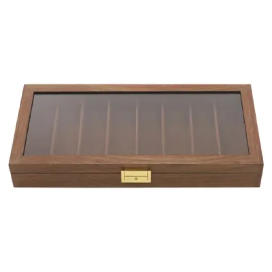 YIYIBYUS Knife Display Case Knife Case Box Storage for 8 Pocket Knives with Glass Window image {7}