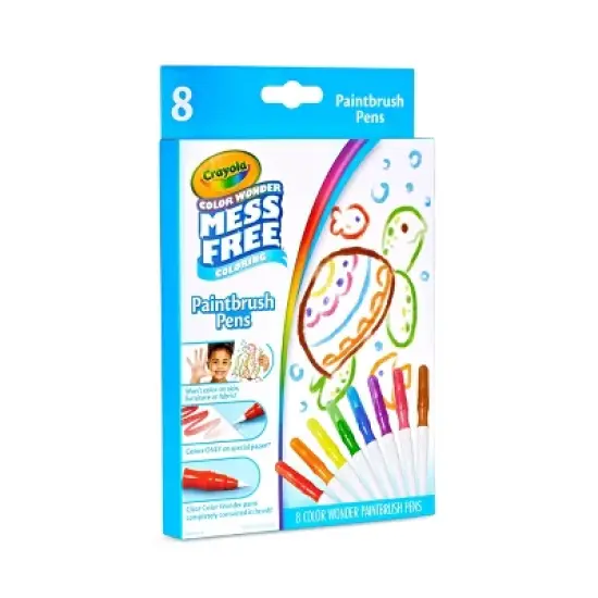Crayola 8ct Color Wonder Paintbrush Pens image {1}